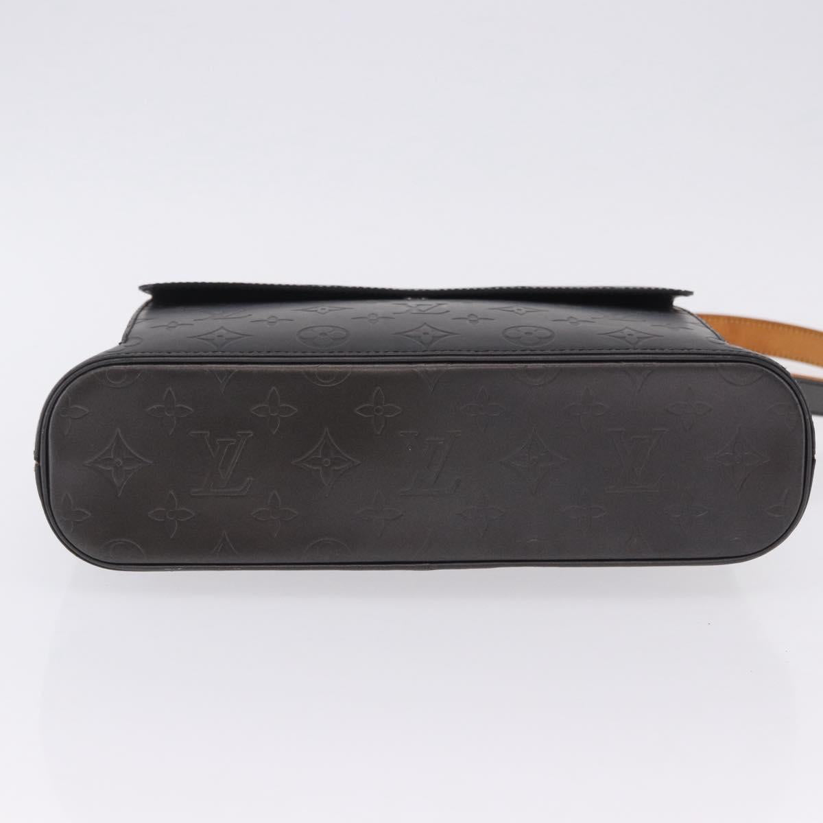 LOUIS VUITTON Monogram Mat Alston Shoulder Bag Gray M55122 LV Auth 203193V