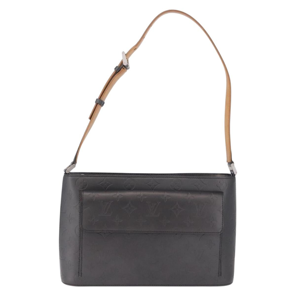 LOUIS VUITTON Monogram Mat Alston Shoulder Bag Gray M55122 LV Auth 203193V