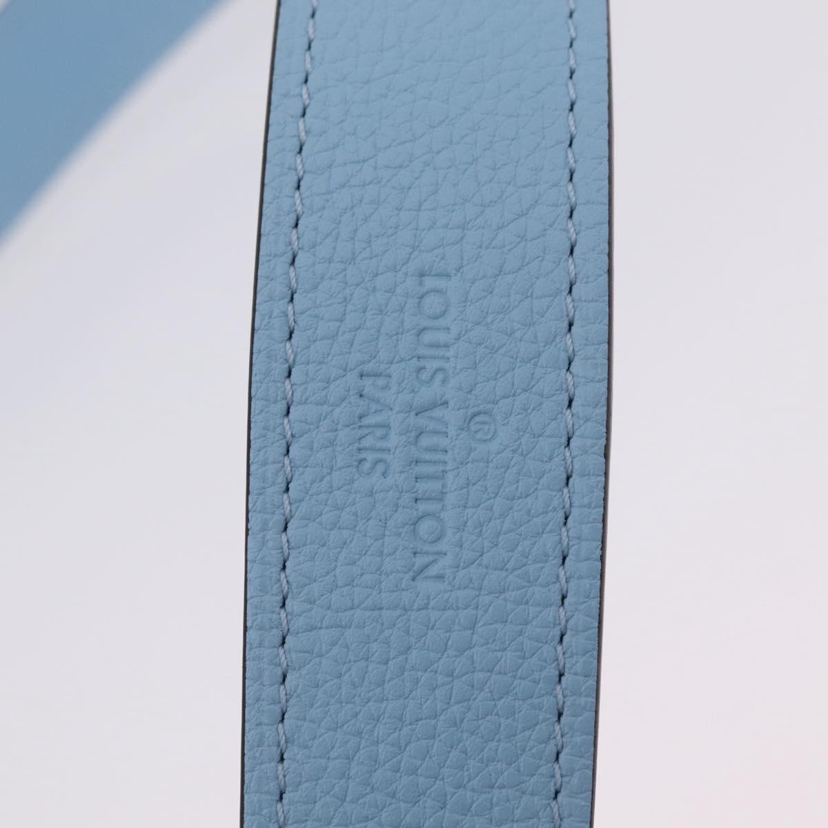 LOUIS VUITTON Monogram Mahina Babylone PM Bag Ice blue M50907 LV Auth 203195V