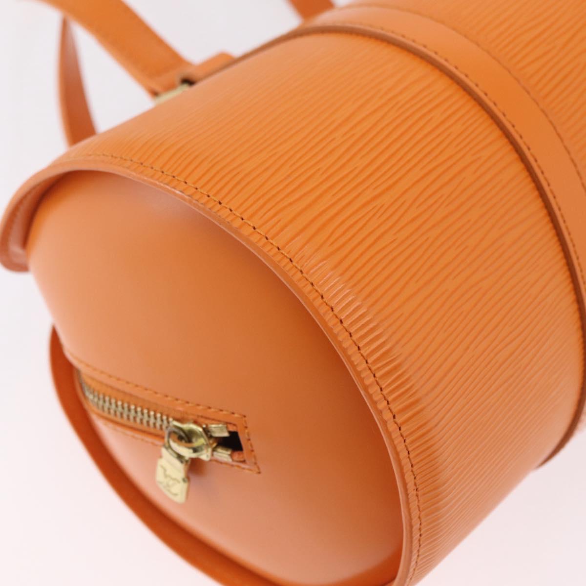 LOUIS VUITTON Epi Soufflot Hand Bag Orange Mandarin M5222H LV Auth 203201V