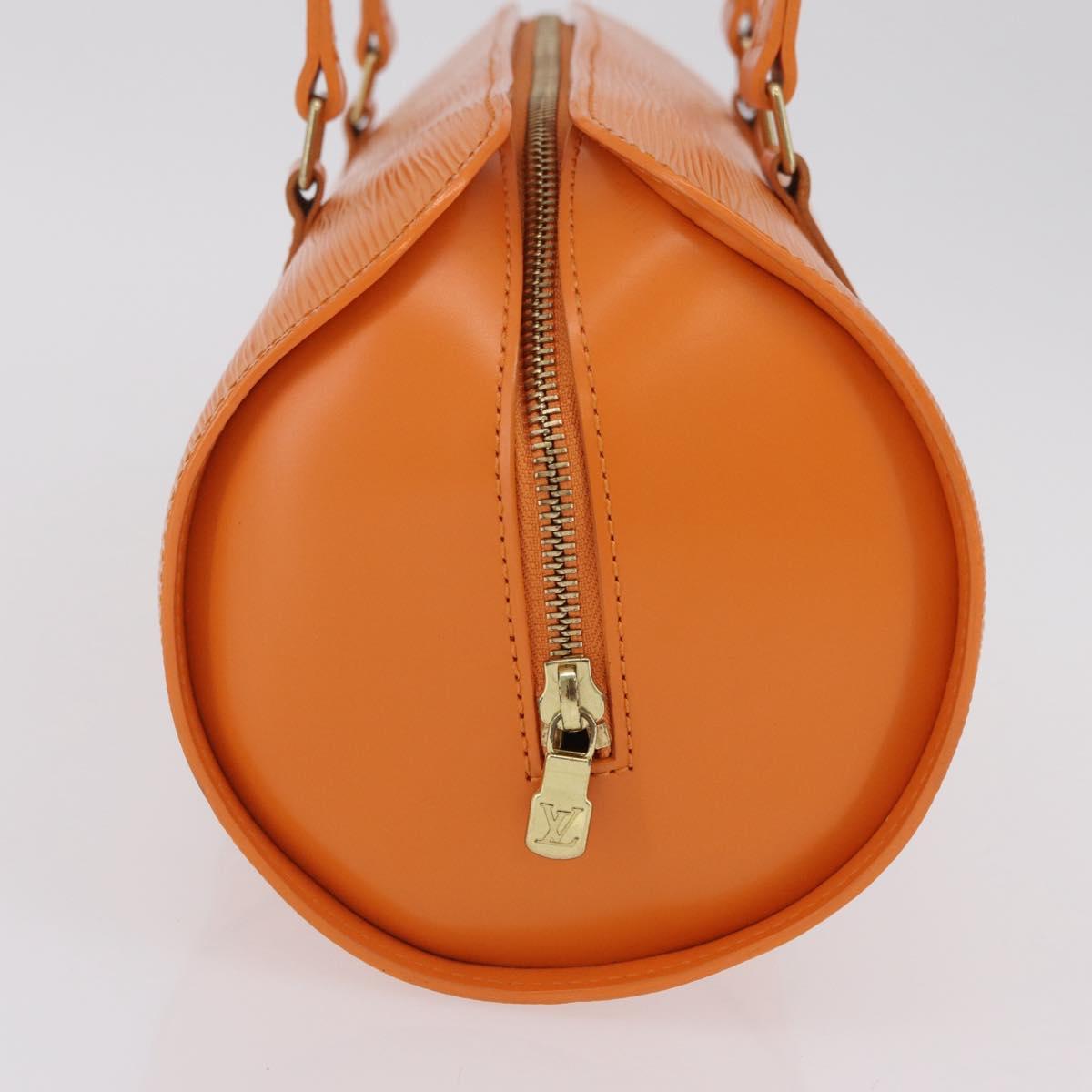 LOUIS VUITTON Epi Soufflot Hand Bag Orange Mandarin M5222H LV Auth 203201V