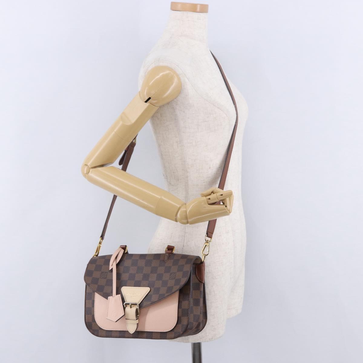 LOUIS VUITTON Damier Ebene Beaumarche Shoulder Bag N40147 LV Auth 203205A