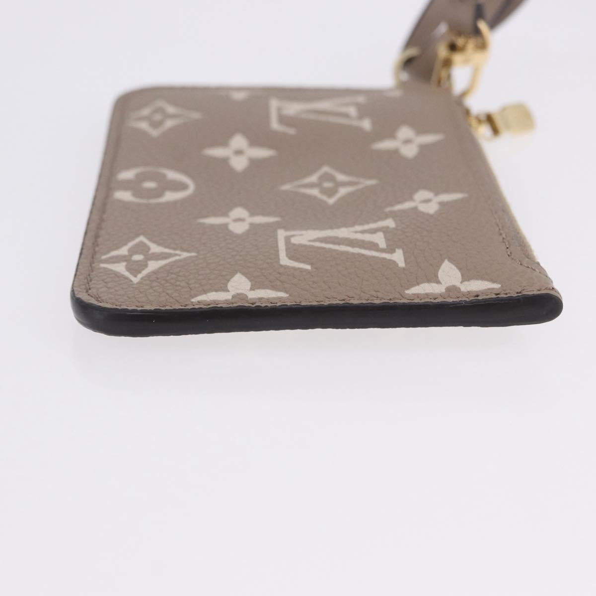 LOUIS VUITTON Monogram Empreinte All in One BB Pouch Beige M13045 Auth 203215M