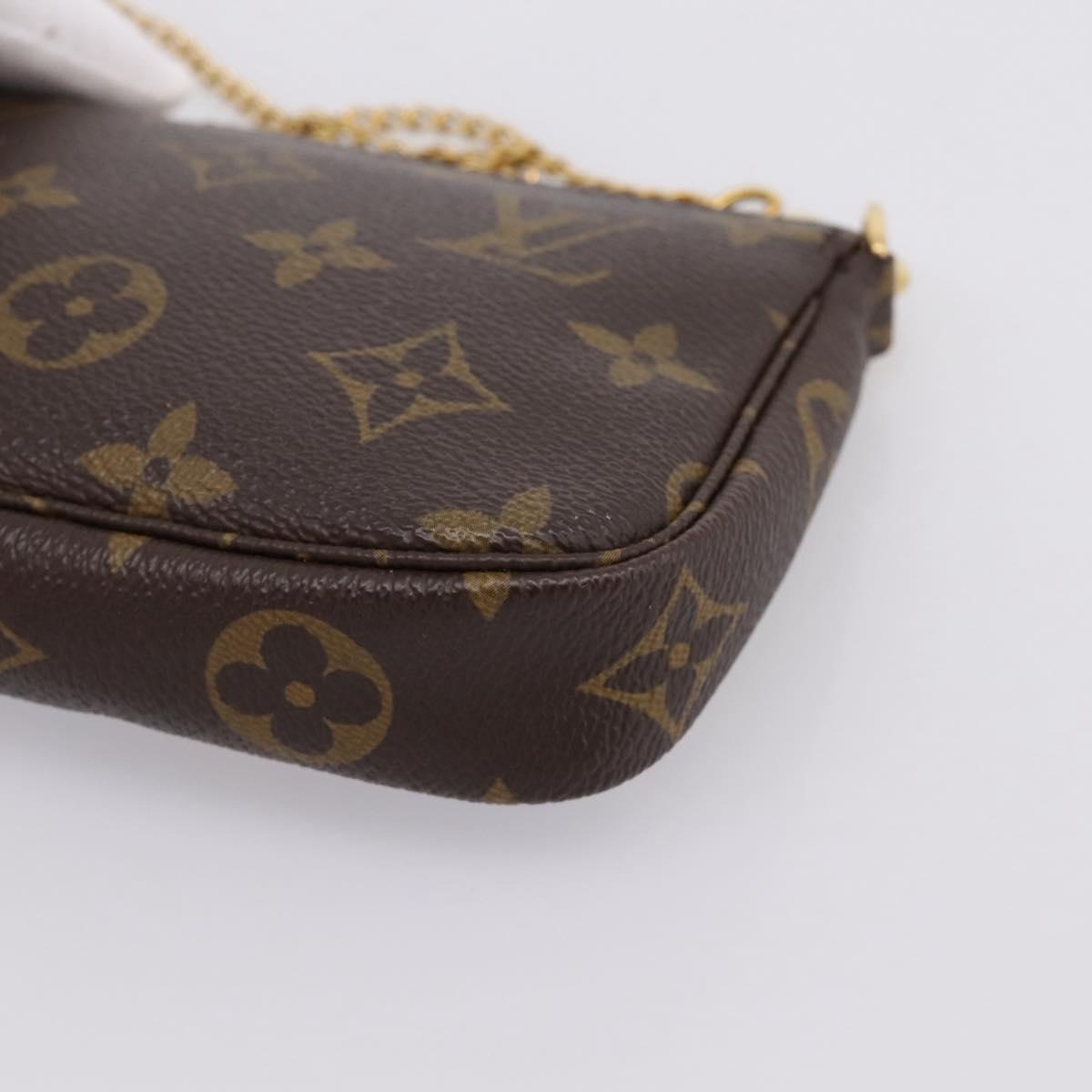 LOUIS VUITTON Monogram Ski Bear Mini Pochette Accessoires M67769 LV Auth 203222M