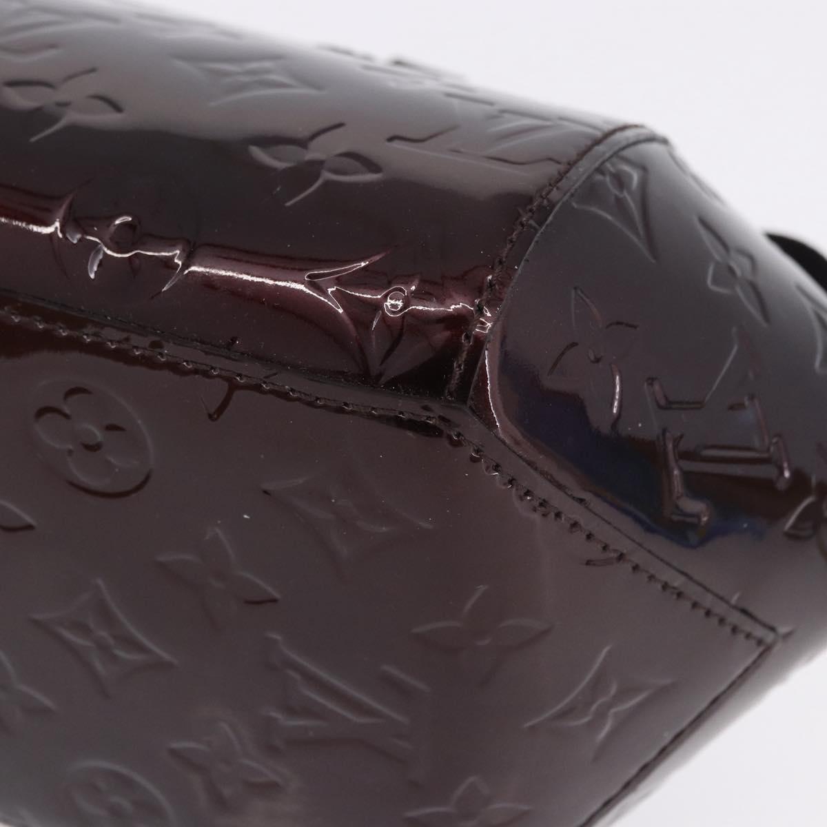 LOUIS VUITTON Vernis Sherwood PM Shoulder Bag Amarante M91493 LV Auth 203224V