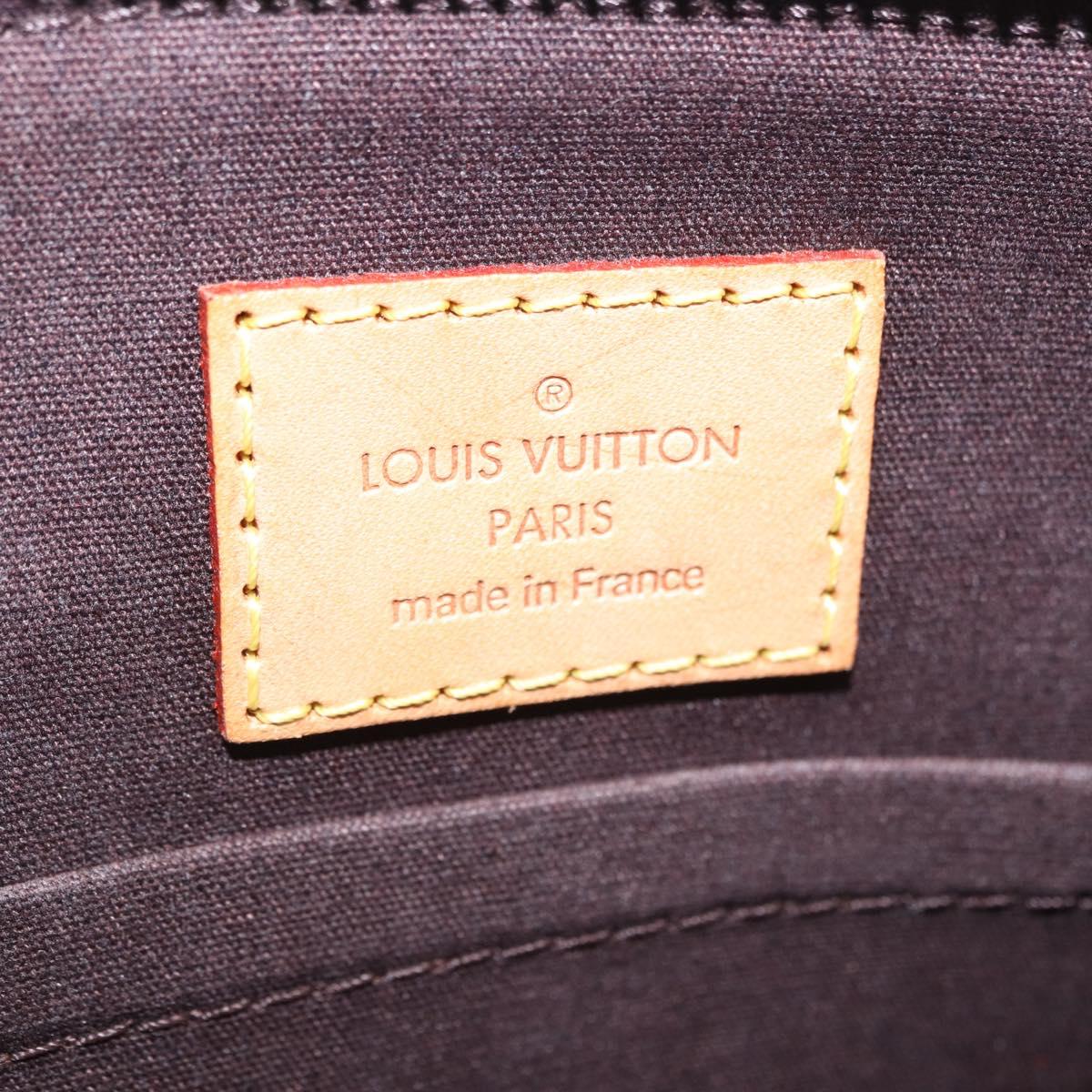 LOUIS VUITTON Vernis Sherwood PM Shoulder Bag Amarante M91493 LV Auth 203224V