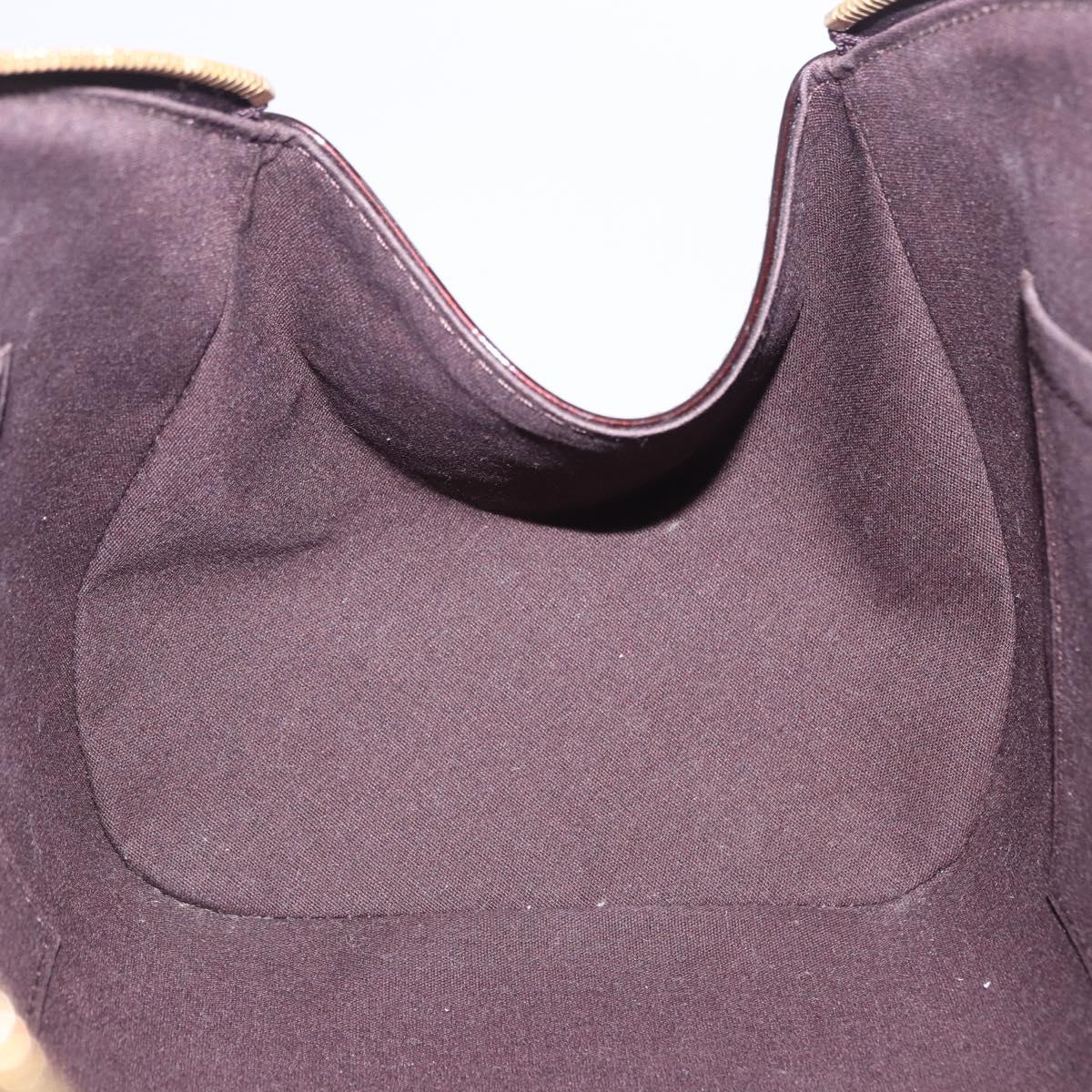 LOUIS VUITTON Vernis Sherwood PM Shoulder Bag Amarante M91493 LV Auth 203224V