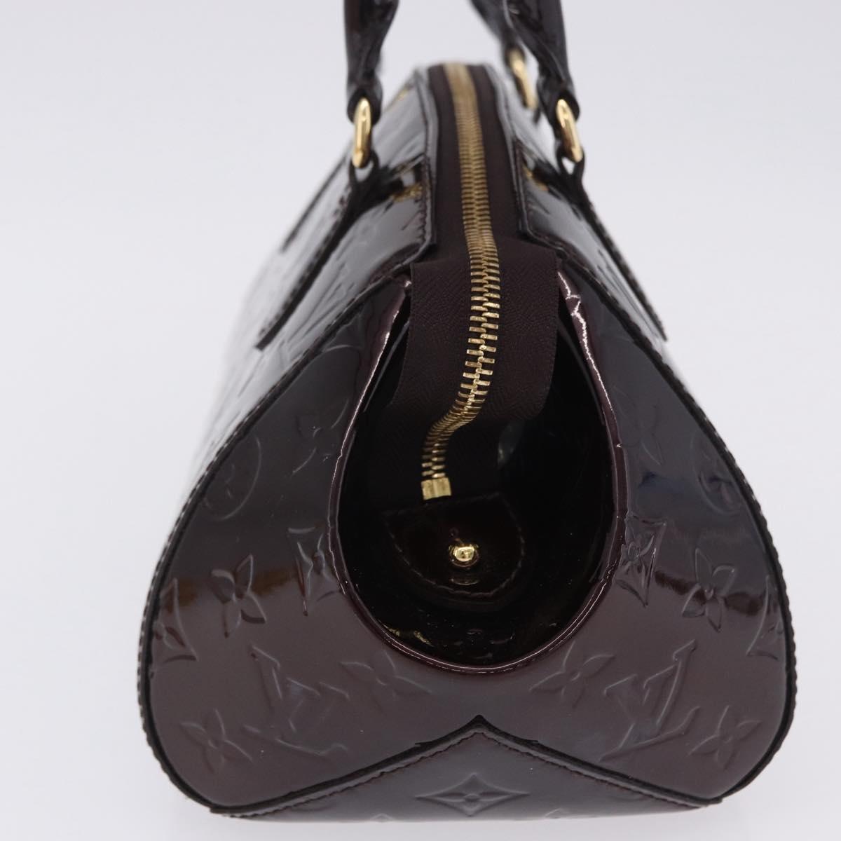 LOUIS VUITTON Vernis Sherwood PM Shoulder Bag Amarante M91493 LV Auth 203224V