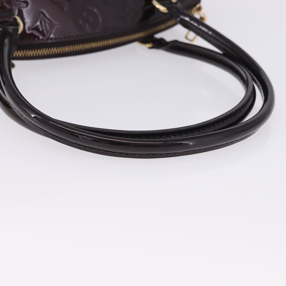 LOUIS VUITTON Vernis Sherwood PM Shoulder Bag Amarante M91493 LV Auth 203224V