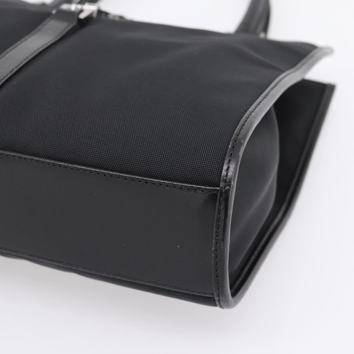 GUCCI Jackie Hand Bag Canvas Black Silver 002 1065 Auth 203243A