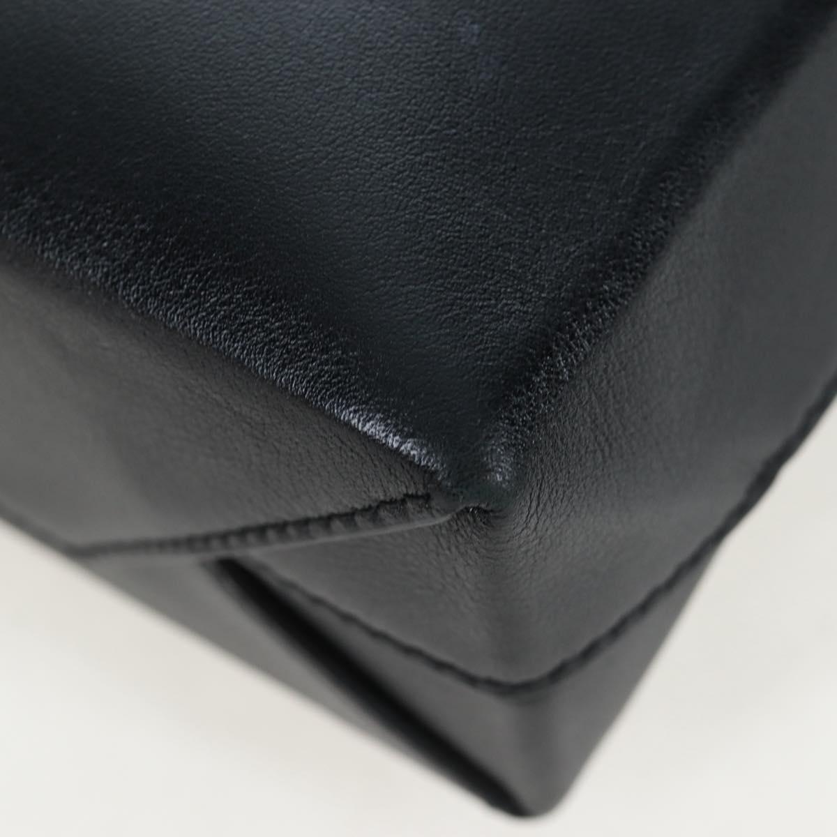BALENCIAGA Duty Free Tote Bag Leather 2way Black Gold 787982 Auth 203253M