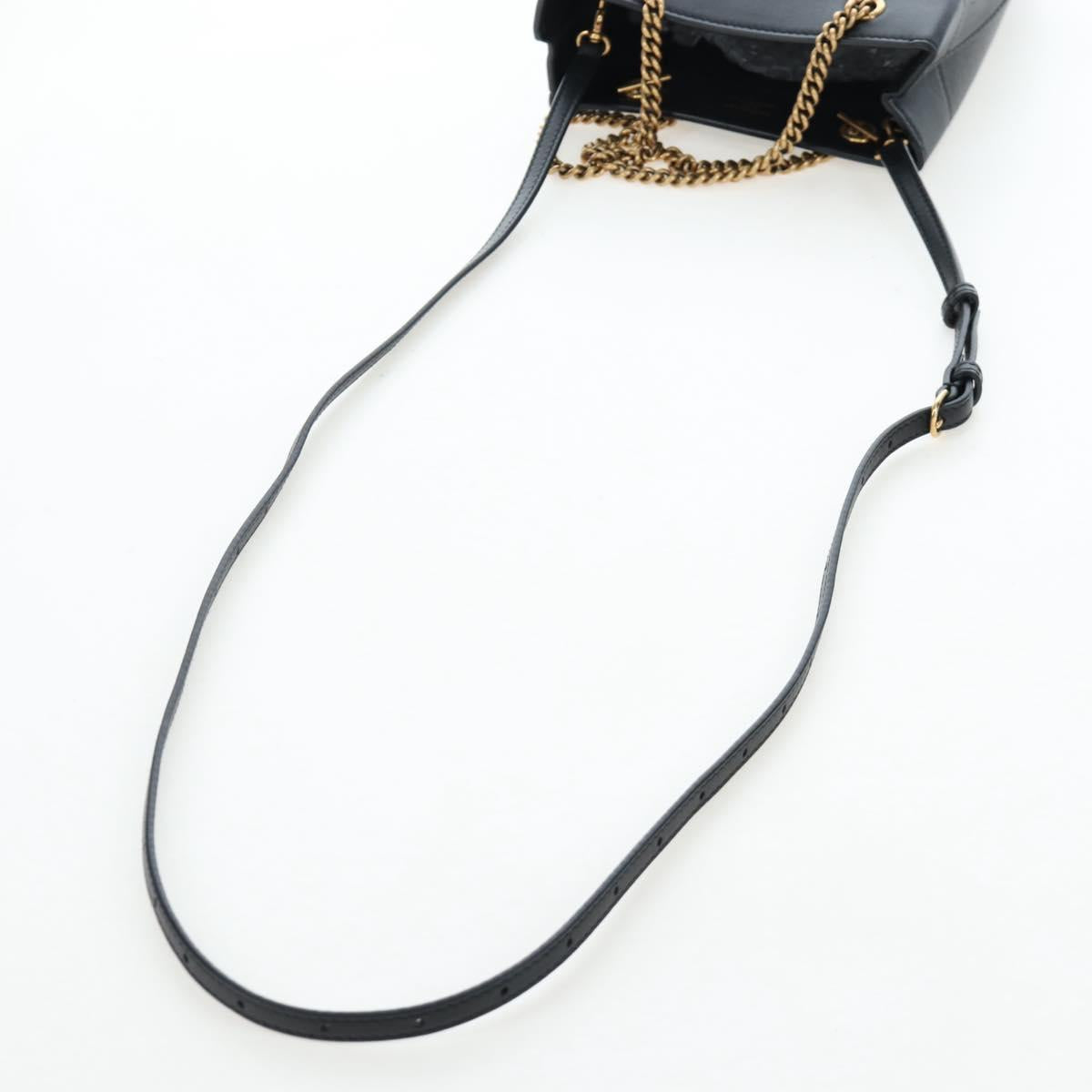 BALENCIAGA Duty Free Tote Bag Leather 2way Black Gold 787982 Auth 203253M
