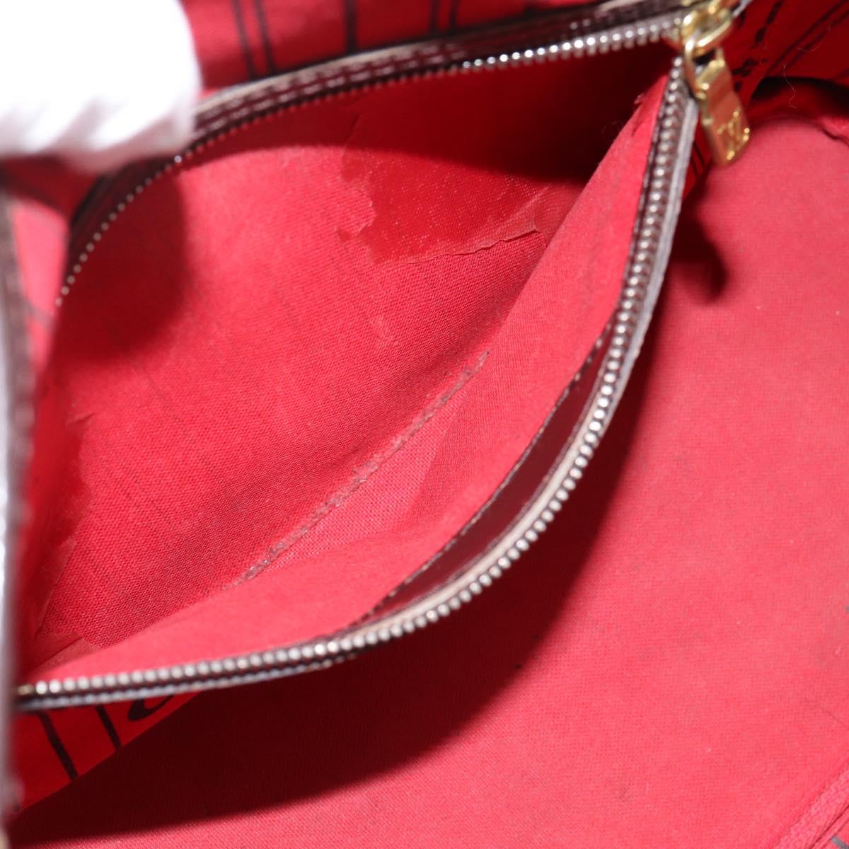 LOUIS VUITTON Damier Ebene Neverfull PM Tote Bag N51109 LV Auth 203266A