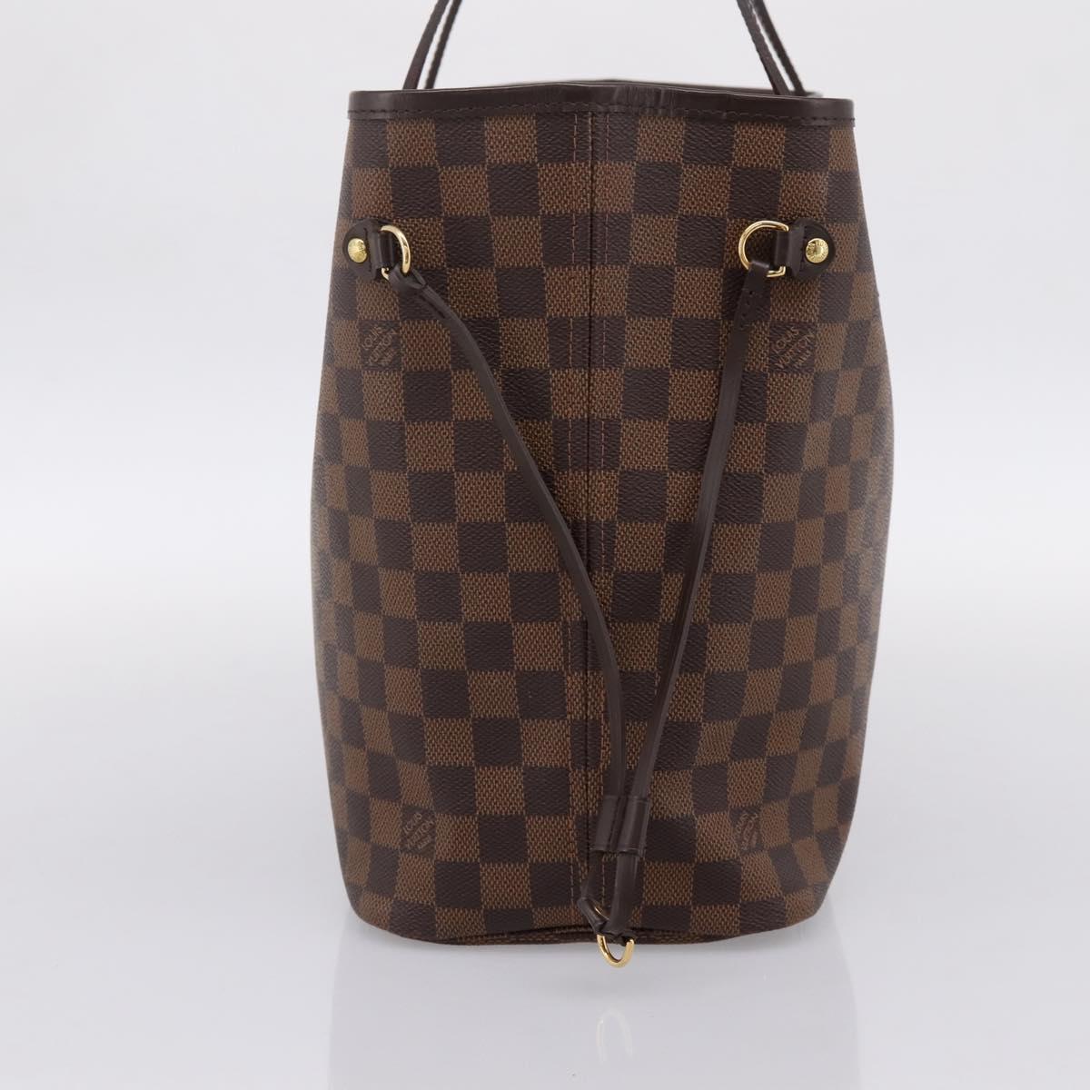LOUIS VUITTON Damier Ebene Neverfull MM Tote Bag N51105 LV Auth 203272SAV