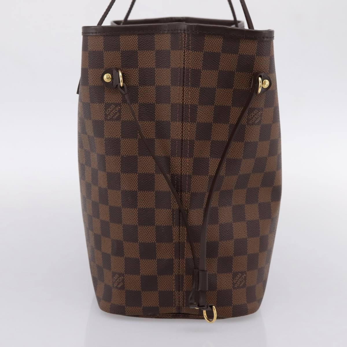 LOUIS VUITTON Damier Ebene Neverfull MM Tote Bag N51105 LV Auth 203272SAV