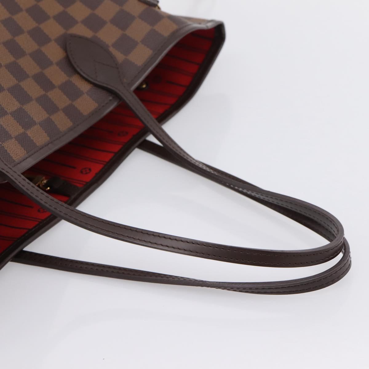 LOUIS VUITTON Damier Ebene Neverfull MM Tote Bag N51105 LV Auth 203272SAV