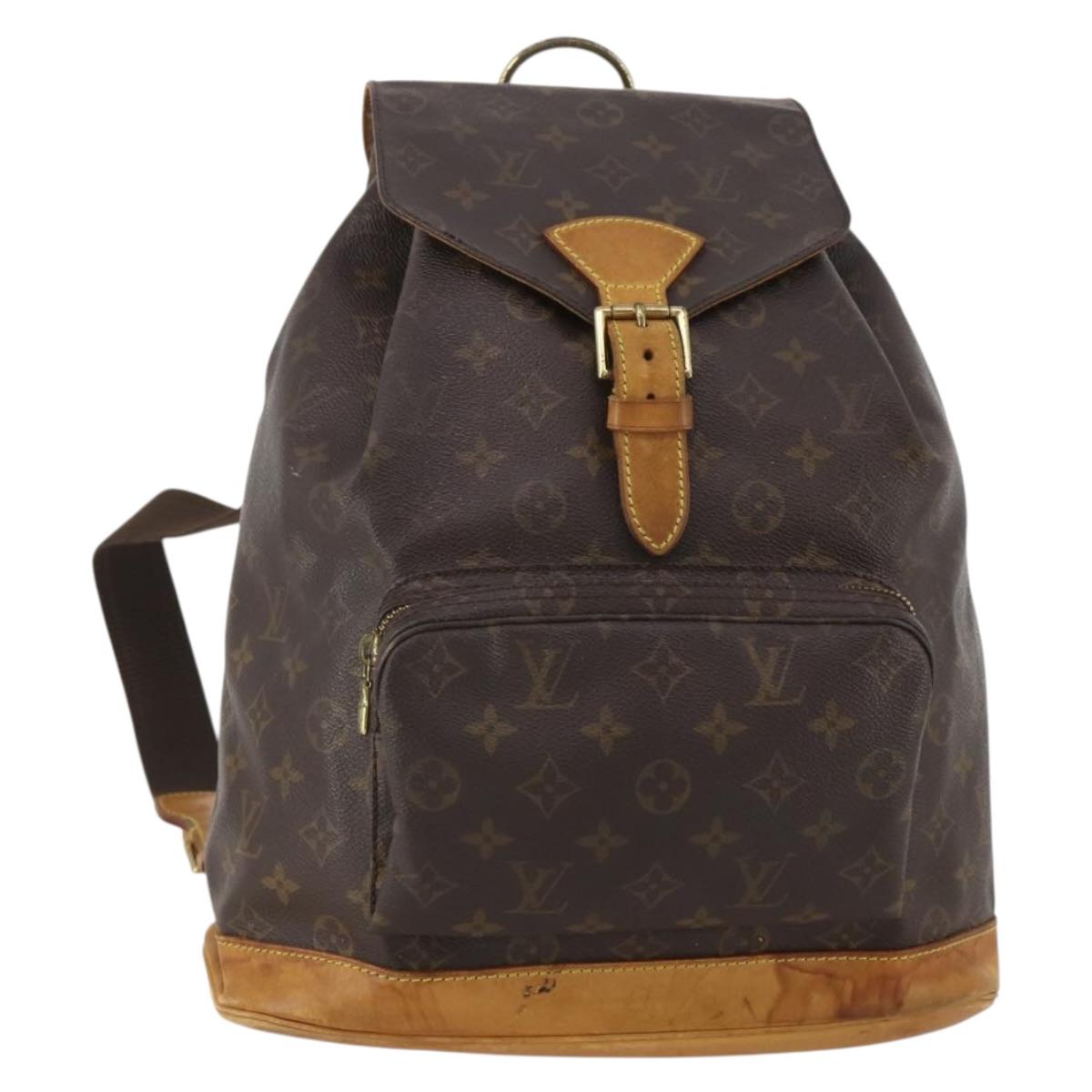 LOUIS VUITTON Monogram Montsouris GM Backpack M51135 LV Auth 203273