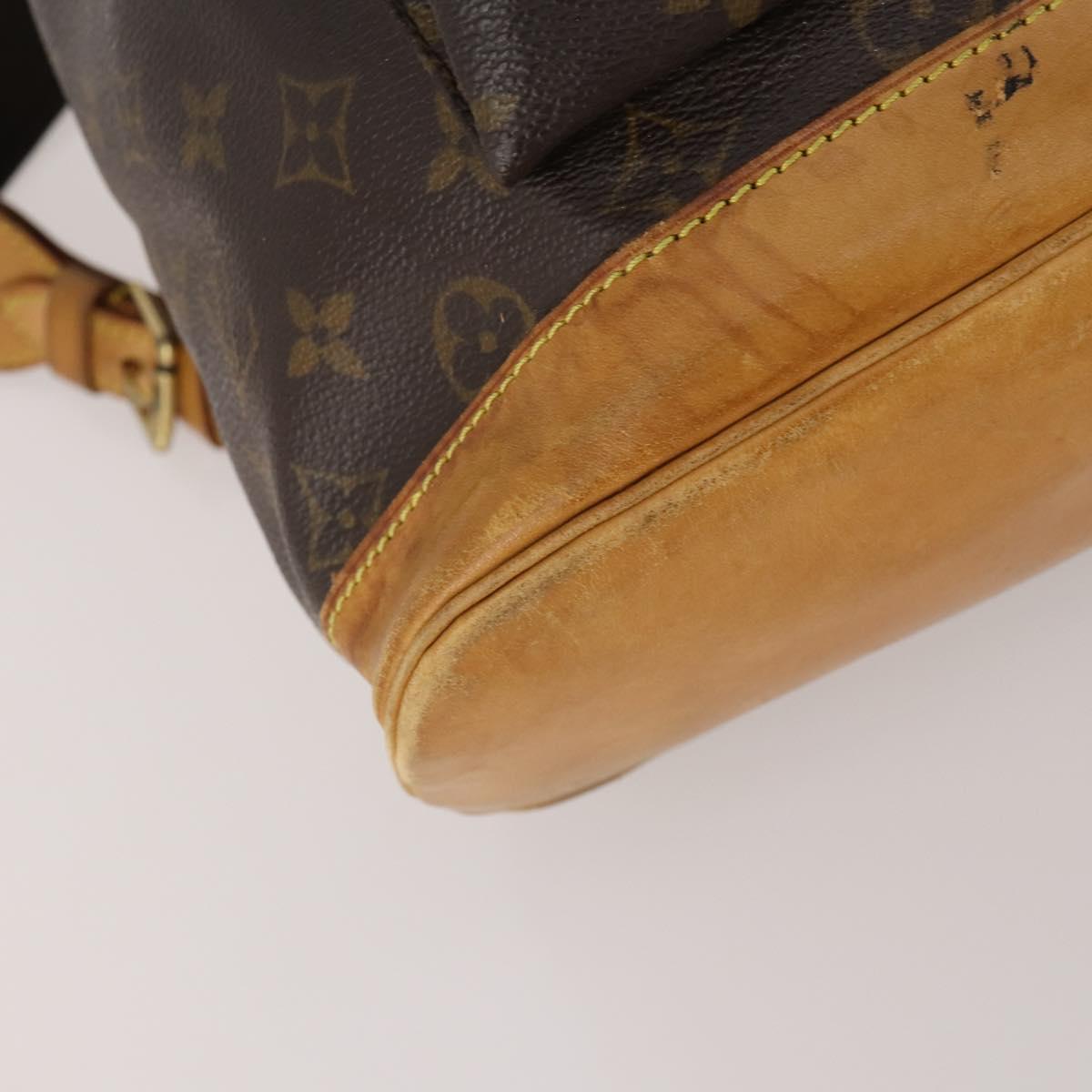 LOUIS VUITTON Monogram Montsouris GM Backpack M51135 LV Auth 203273