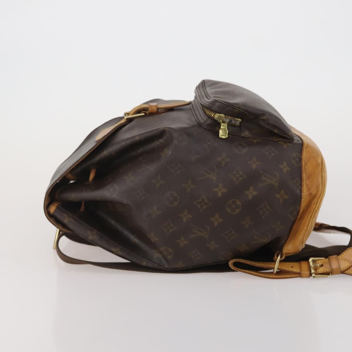 LOUIS VUITTON Monogram Montsouris GM Backpack M51135 LV Auth 203273