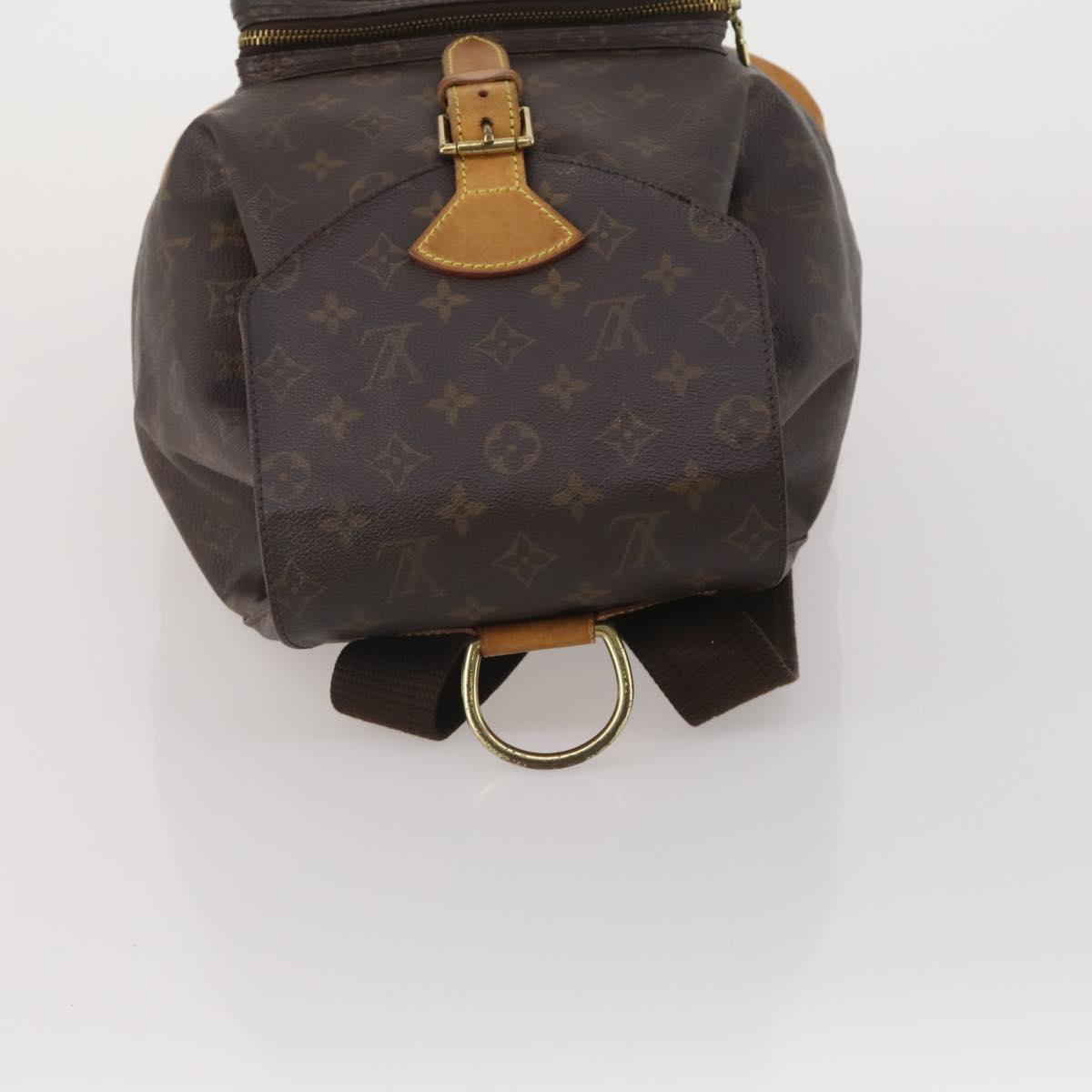 LOUIS VUITTON Monogram Montsouris GM Backpack M51135 LV Auth 203273