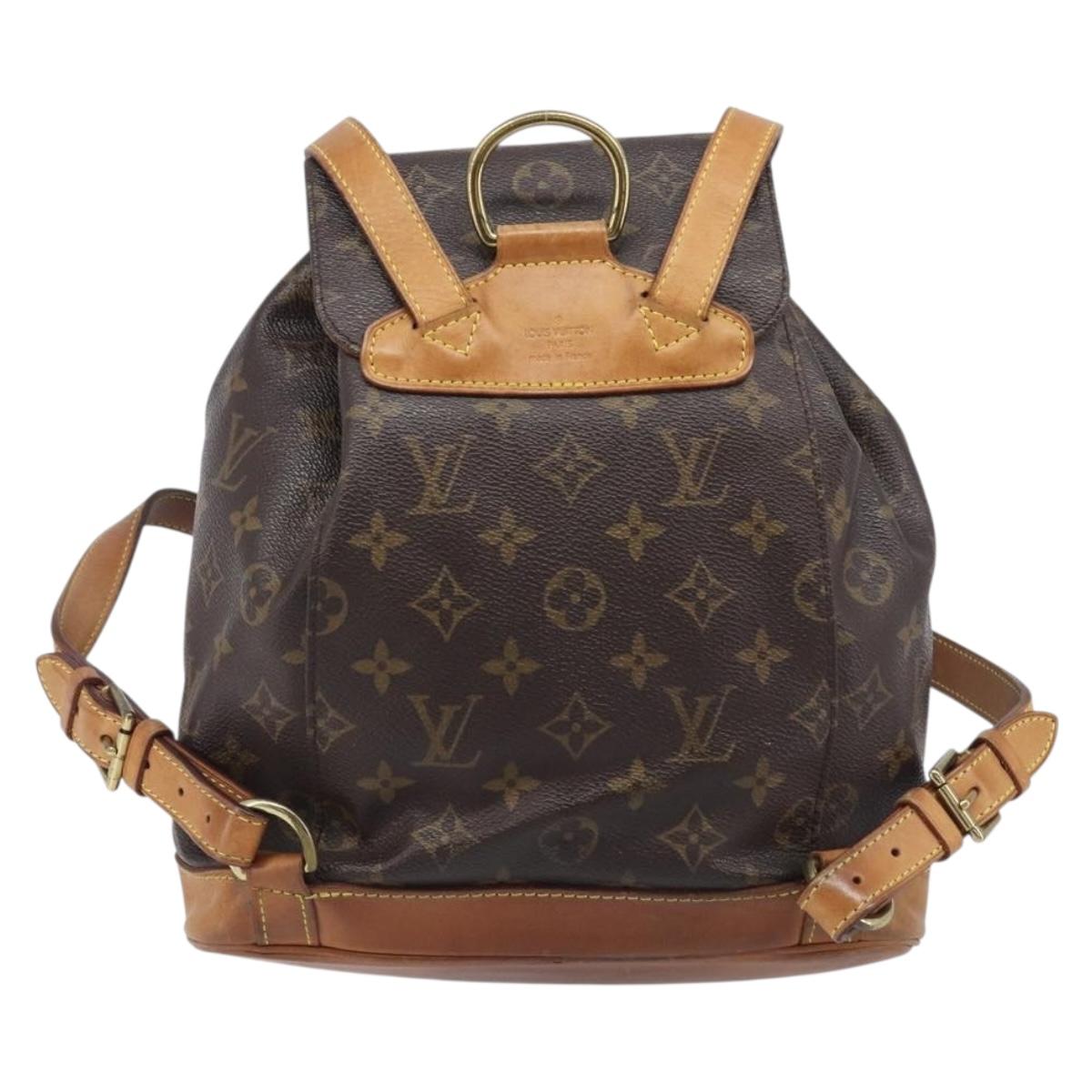 LOUIS VUITTON Monogram Montsouris MM Backpack M51136 LV Auth 203275