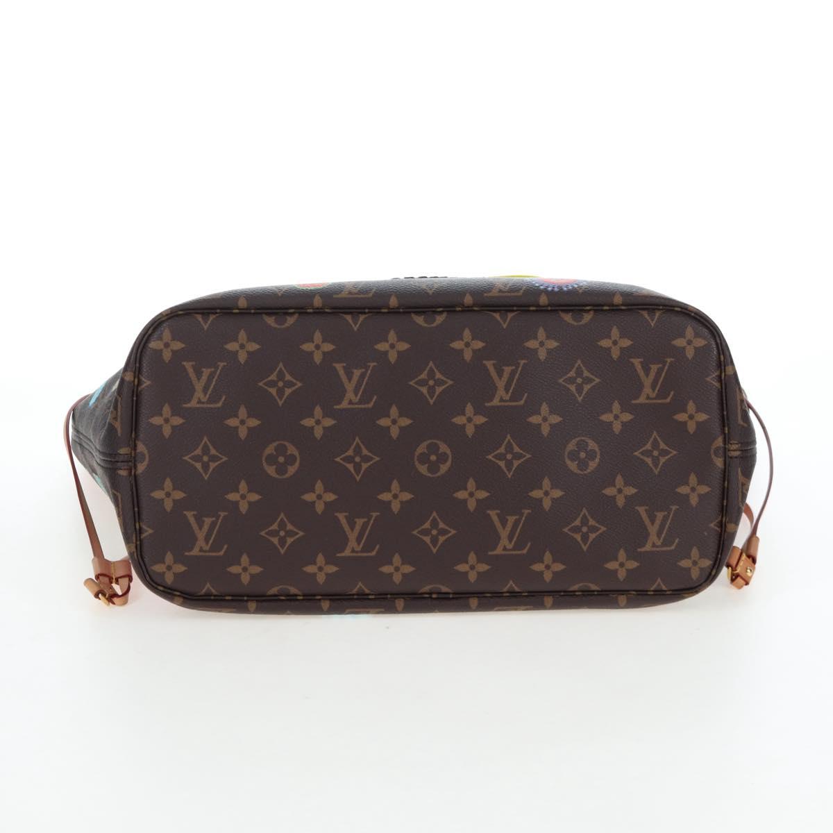 LOUIS VUITTON Yayoi Kusama Face Neverfull MM Tote Bag M46447 LV Auth 203277SAV