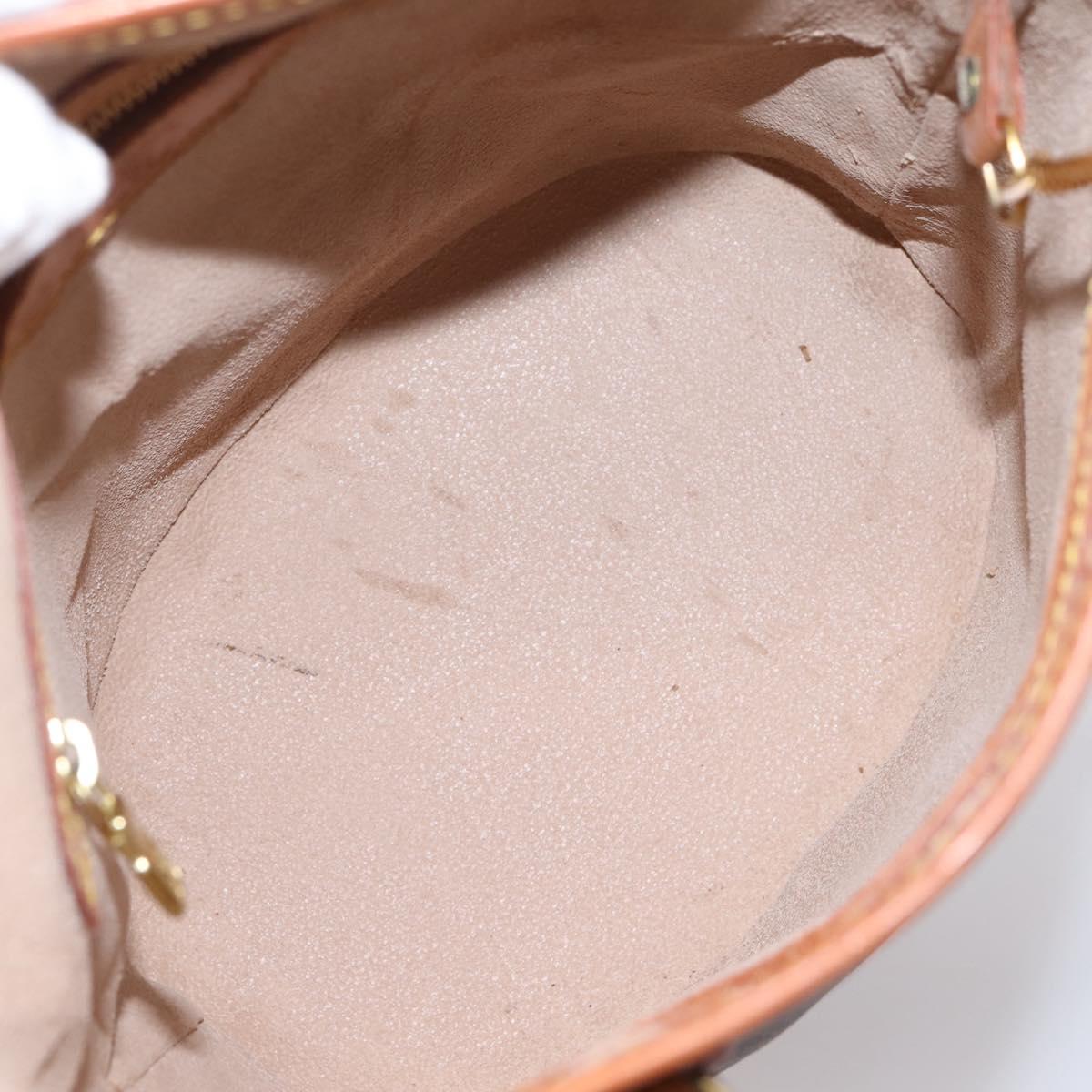 LOUIS VUITTON Monogram Bucket PM Shoulder Bag M42238 LV Auth 203278