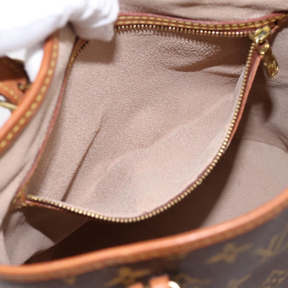 LOUIS VUITTON Monogram Bucket PM Shoulder Bag M42238 LV Auth 203278