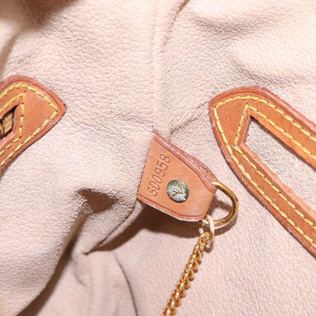 LOUIS VUITTON Monogram Bucket PM Shoulder Bag M42238 LV Auth 203278