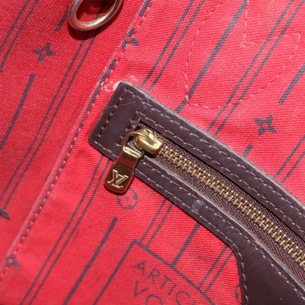 LOUIS VUITTON Damier Ebene Neverfull PM Tote Bag N51109 LV Auth 203282