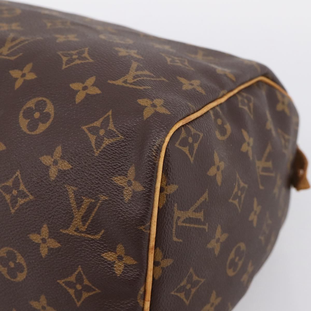 LOUIS VUITTON Monogram Speedy 30 Hand Bag M41526 LV Auth 203284
