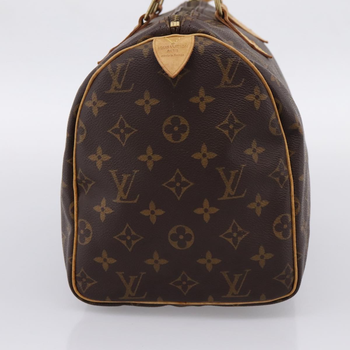 LOUIS VUITTON Monogram Speedy 30 Hand Bag M41526 LV Auth 203284