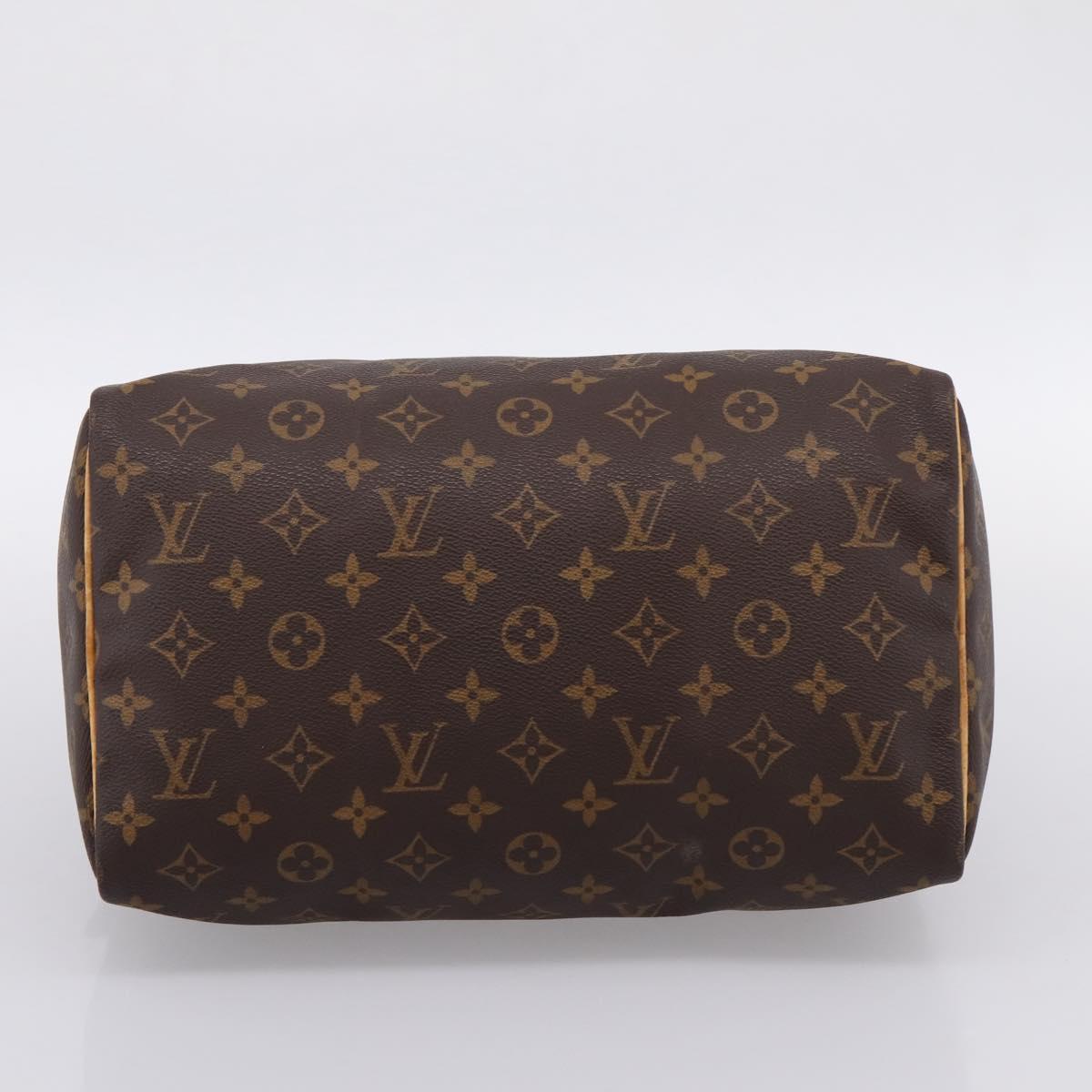 LOUIS VUITTON Monogram Speedy 30 Hand Bag M41526 LV Auth 203284