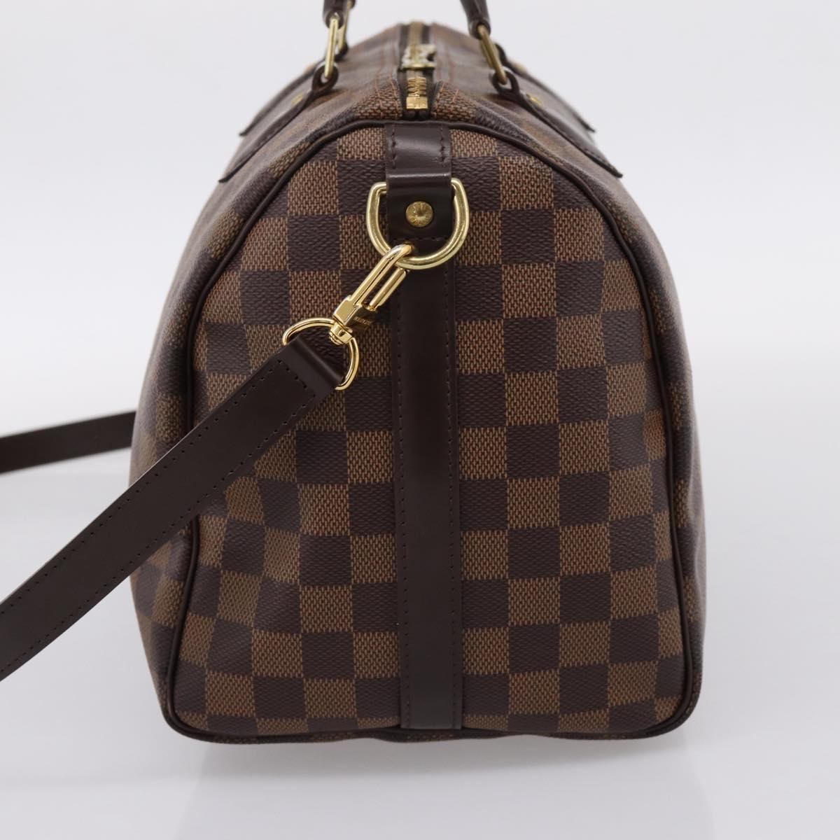 LOUIS VUITTON Damier Ebene Speedy Bandouliere30 Hand Bag N41367 LV Auth 203285V
