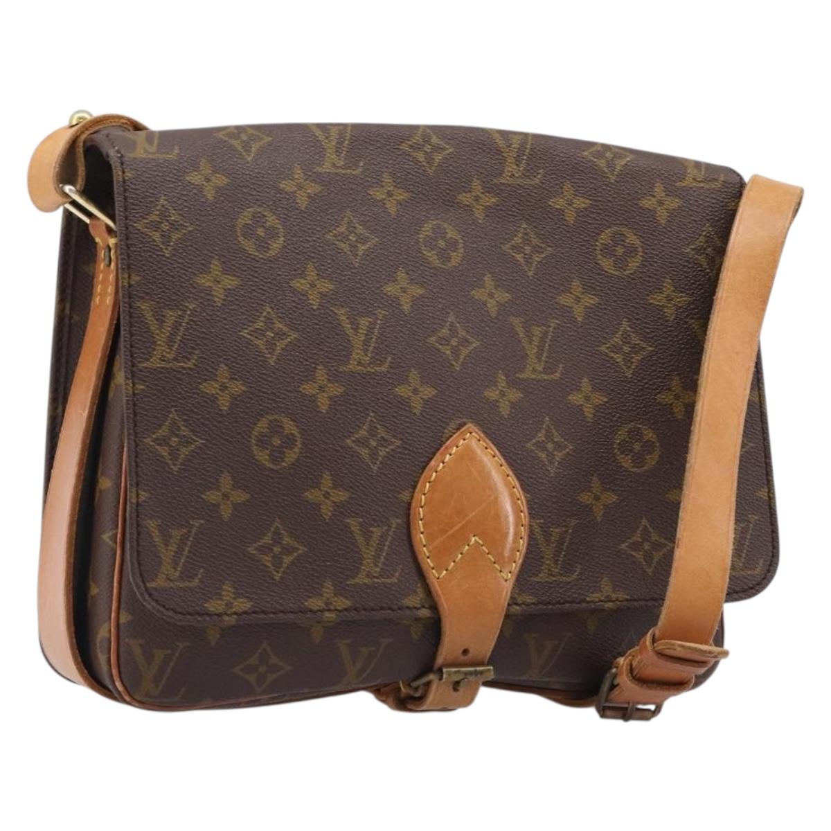 LOUIS VUITTON Monogram Cartouchiere GM Shoulder Bag M51252 LV Auth 203287A