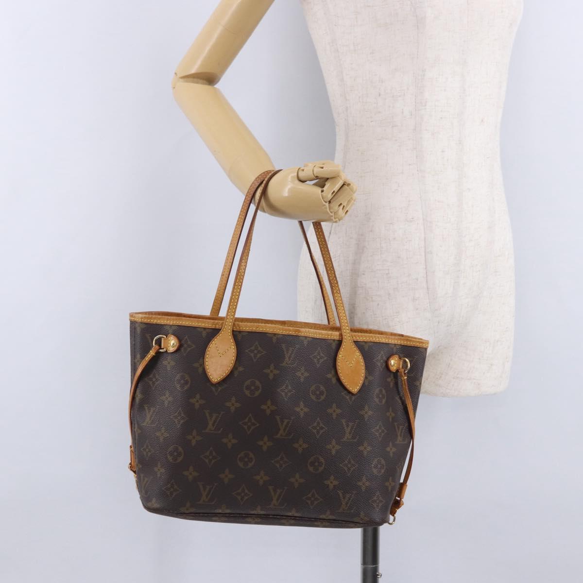 LOUIS VUITTON Monogram Neverfull PM Tote Bag M40155 LV Auth 203291A