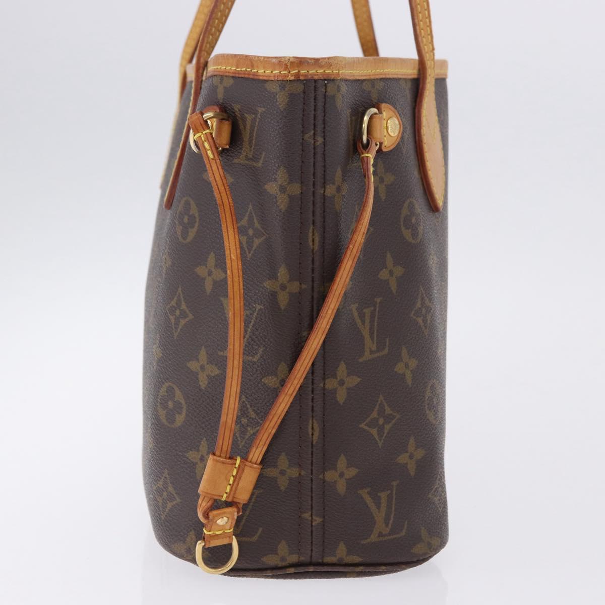 LOUIS VUITTON Monogram Neverfull PM Tote Bag M40155 LV Auth 203291A