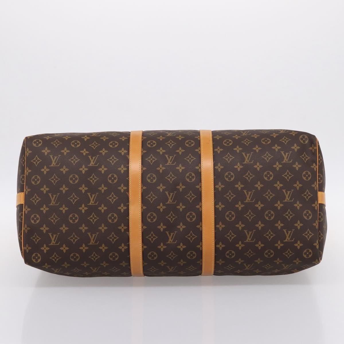 LOUIS VUITTON Monogram Keepall Bandouliere 60 Boston Bag M41412 LV Auth 203294V