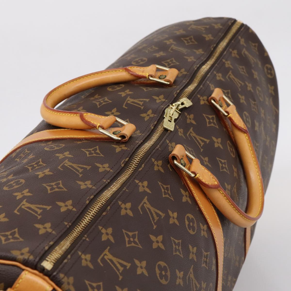 LOUIS VUITTON Monogram Keepall Bandouliere 60 Boston Bag M41412 LV Auth 203294V