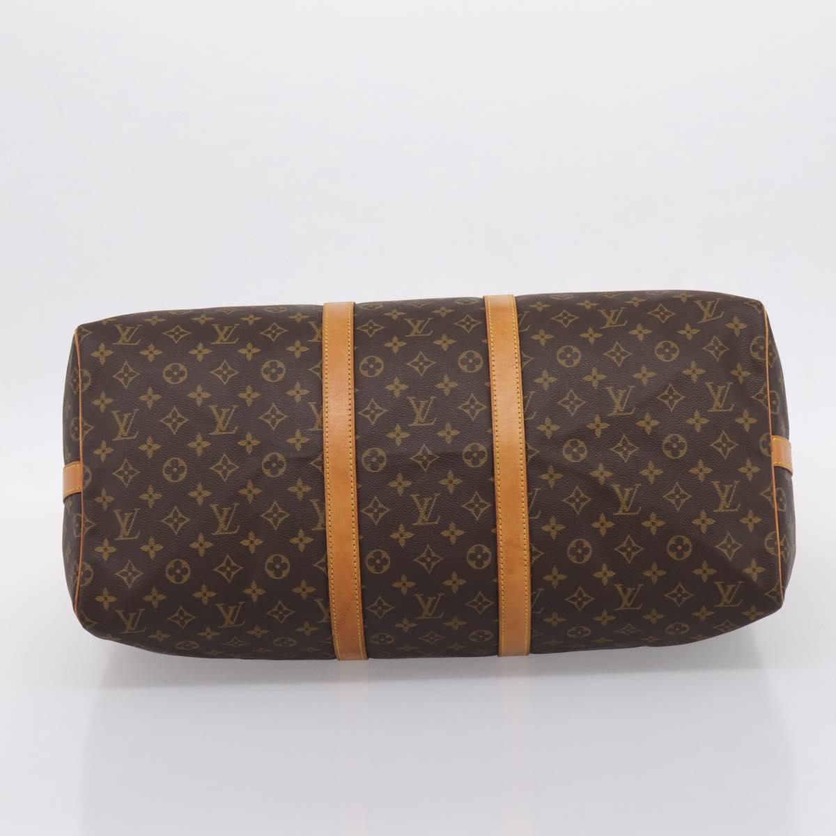 LOUIS VUITTON Monogram Keepall Bandouliere55 Boston Bag M41414 LV Auth 203295V