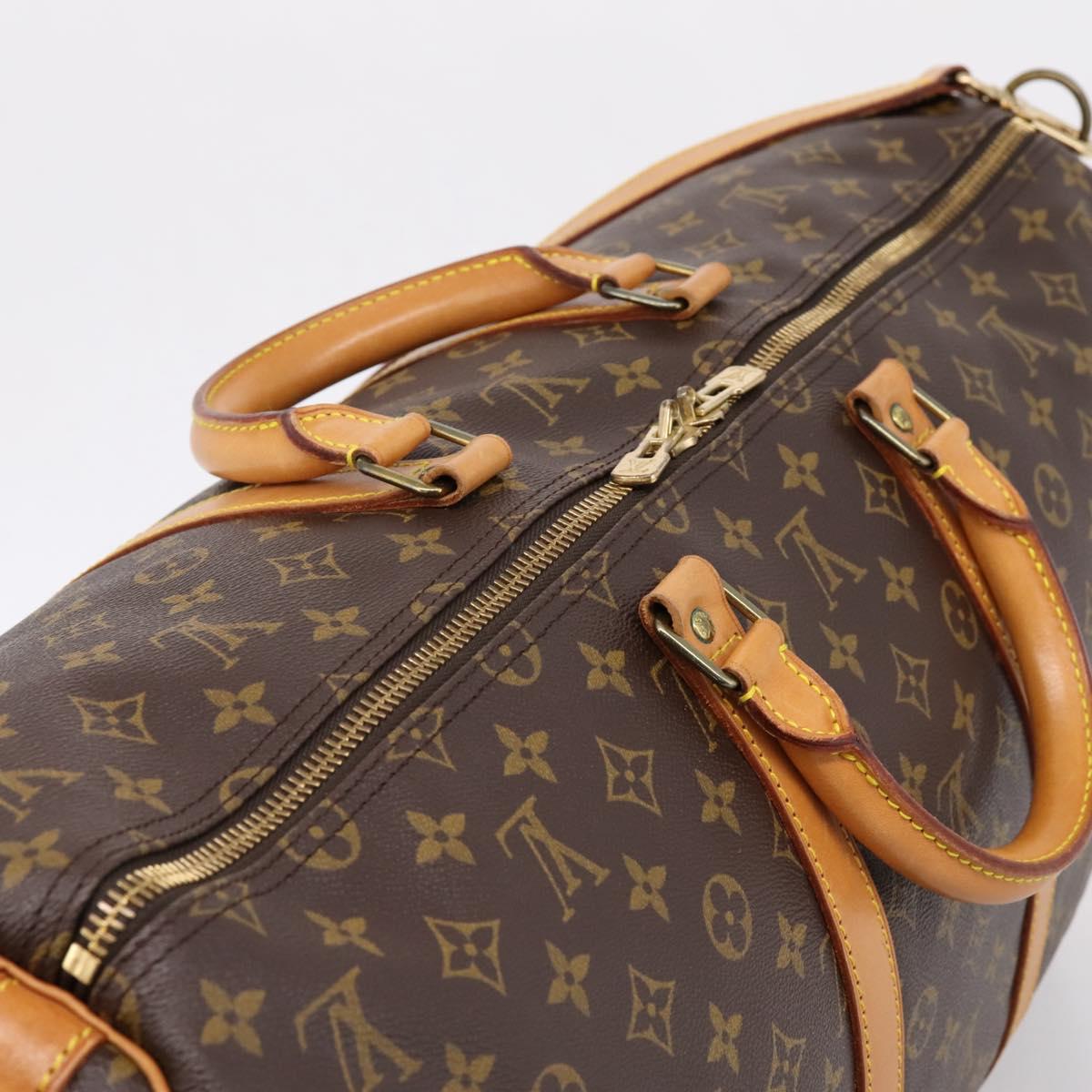 LOUIS VUITTON Monogram Keepall Bandouliere55 Boston Bag M41414 LV Auth 203295V