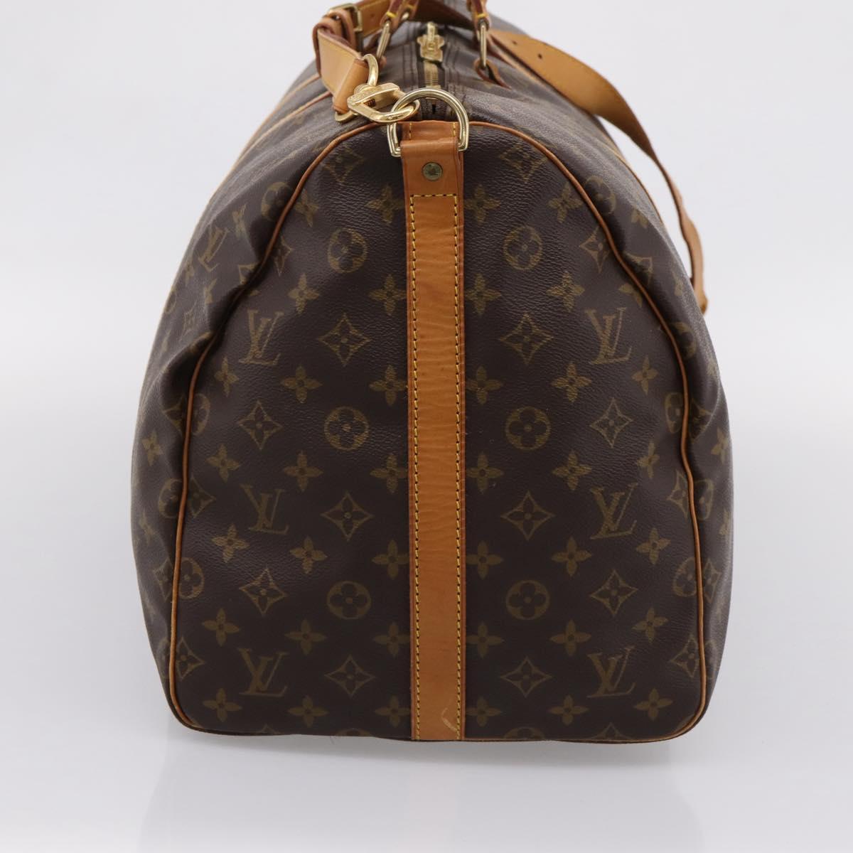 LOUIS VUITTON Monogram Keepall Bandouliere55 Boston Bag M41414 LV Auth 203297A