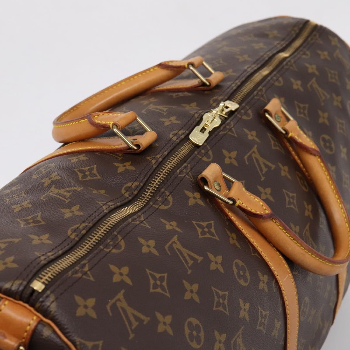 LOUIS VUITTON Monogram Keepall Bandouliere55 Boston Bag M41414 LV Auth 203297A