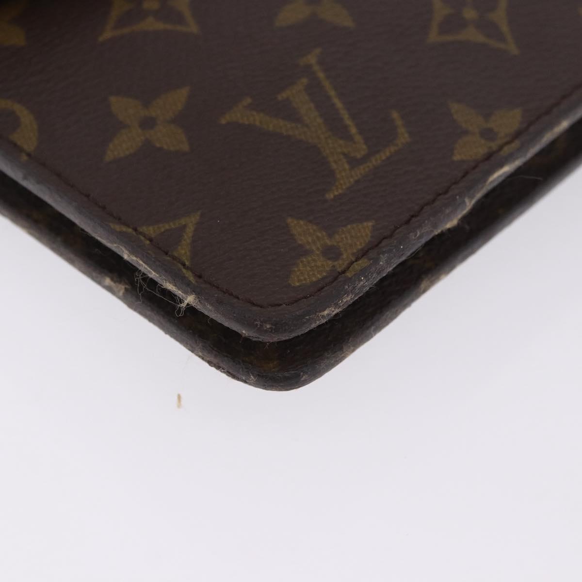 LOUIS VUITTON Monogram Double Rabat Shoulder Bag M51815 LV Auth 203299