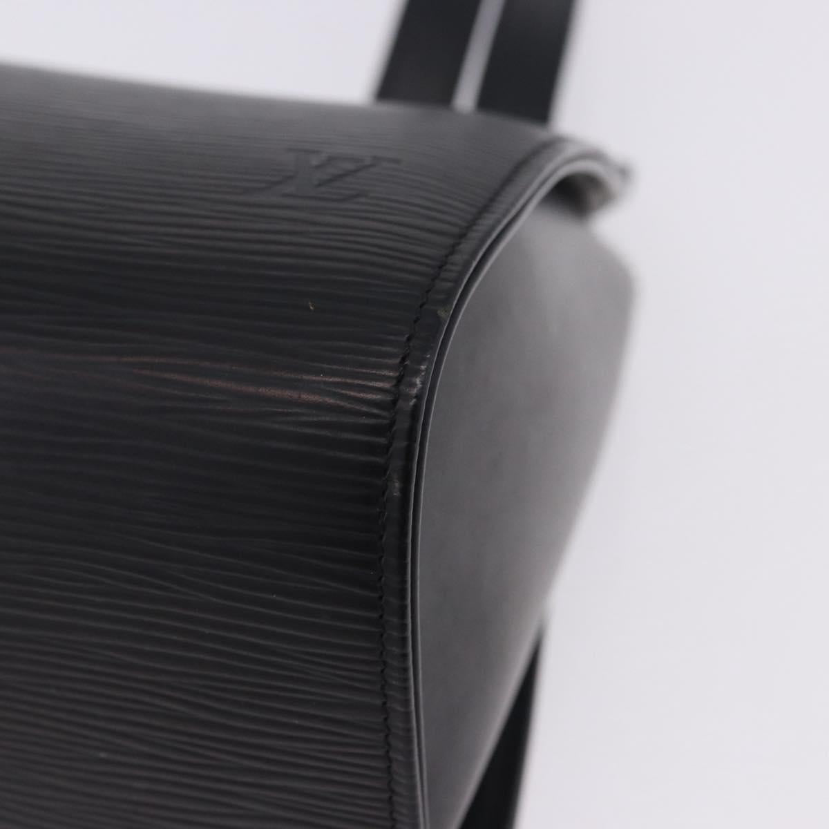 LOUIS VUITTON Epi Migny Shoulder Bag Black M52392 LV Auth 203300