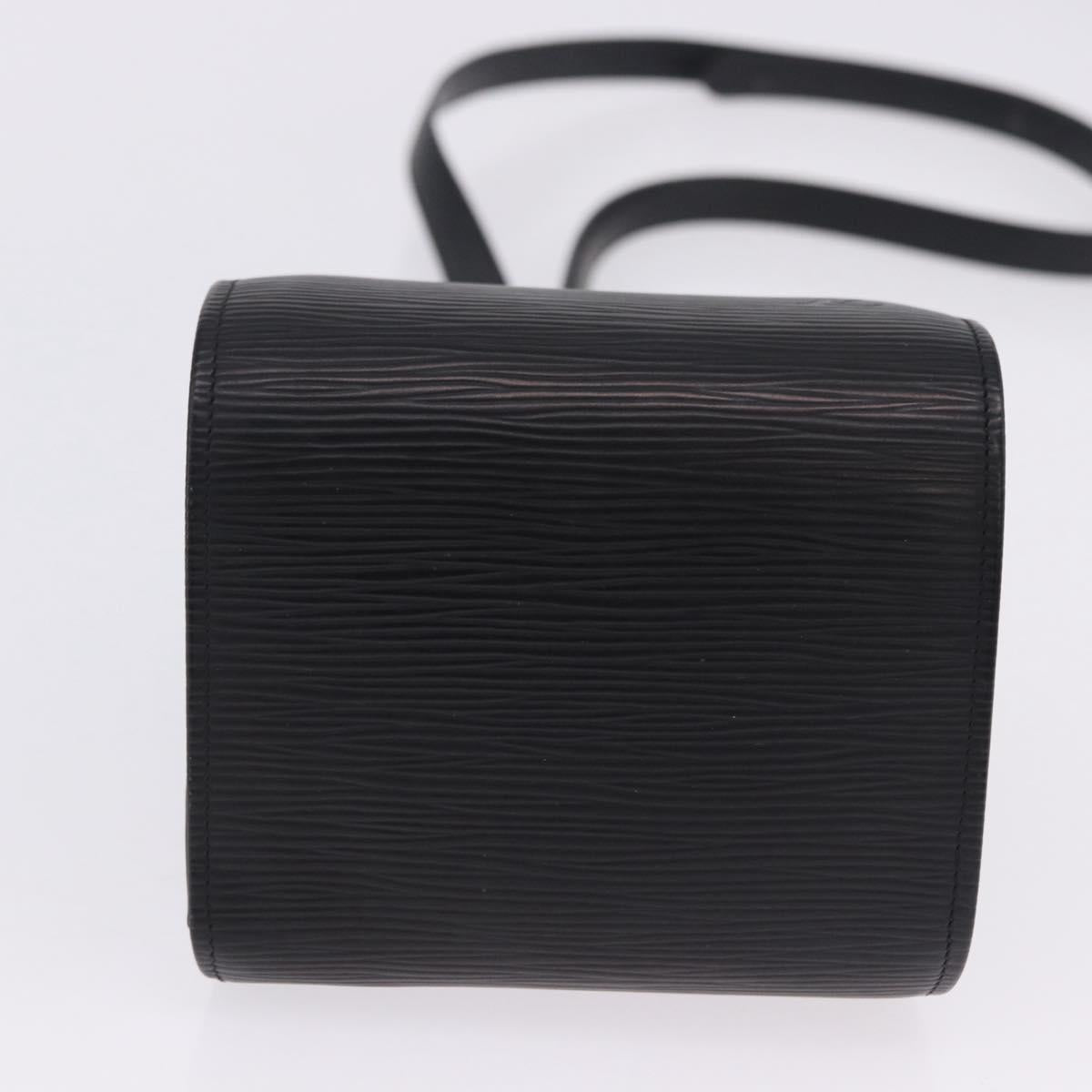 LOUIS VUITTON Epi Migny Shoulder Bag Black M52392 LV Auth 203300