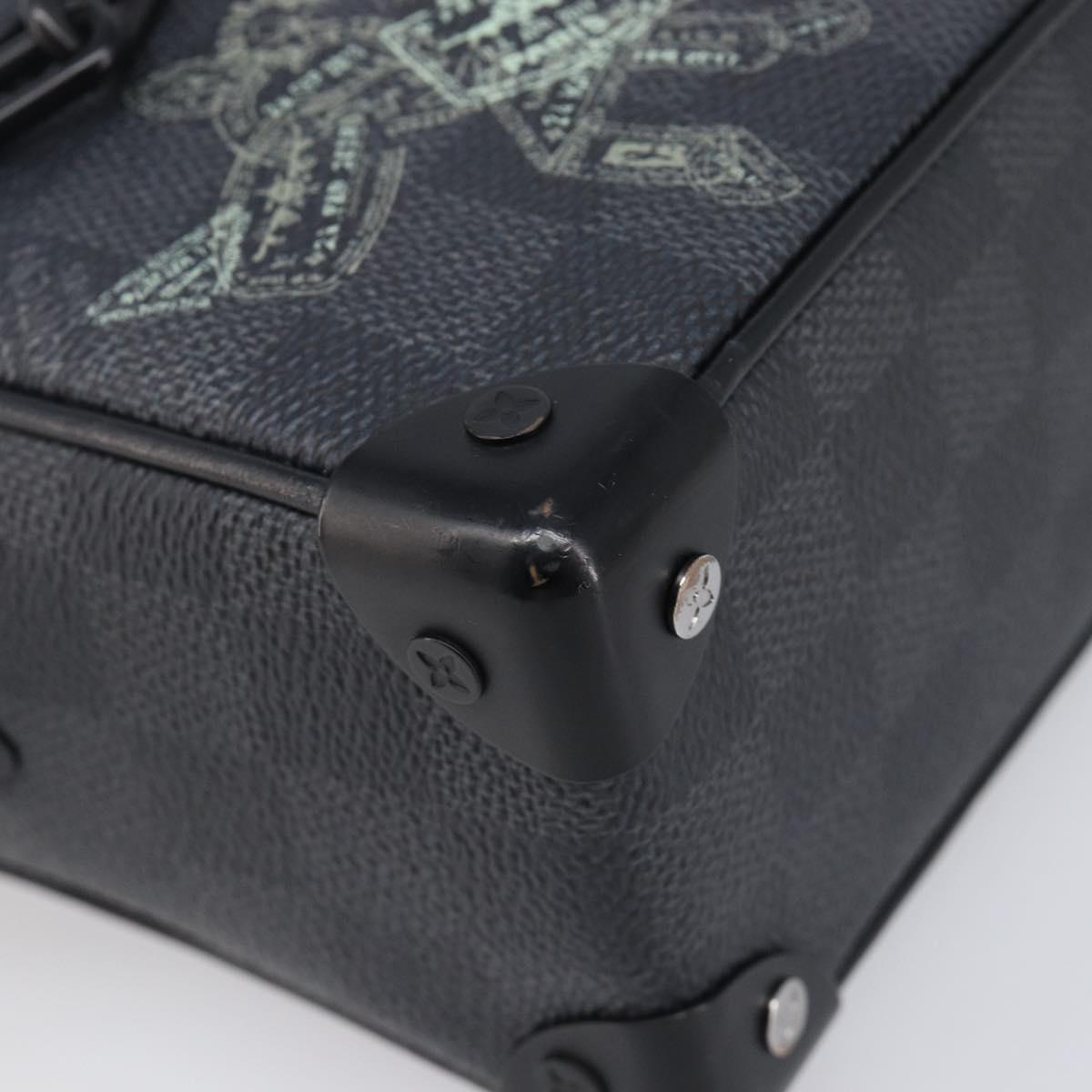 LOUIS VUITTON Damier Grafitte Mini Soft Trunk Bag N45278 LV Auth 203304M