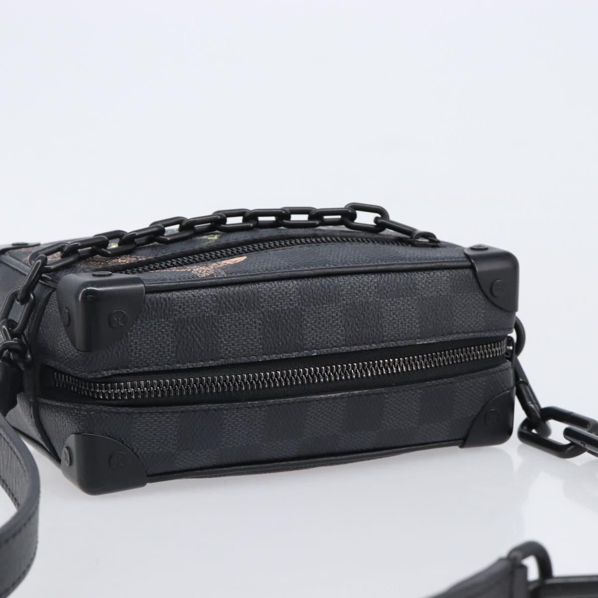 LOUIS VUITTON Damier Grafitte Mini Soft Trunk Bag N45278 LV Auth 203304M