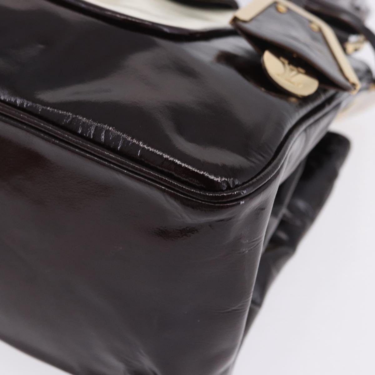 LOUIS VUITTON Cruise Line Sack Bicolour Bag Patent Leather LV Auth 203305V