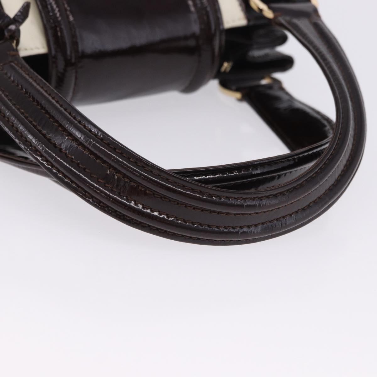 LOUIS VUITTON Cruise Line Sack Bicolour Bag Patent Leather LV Auth 203305V